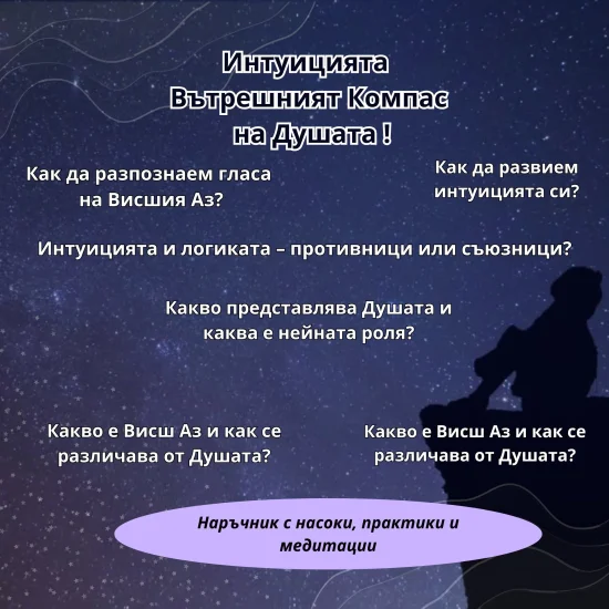 PDF Книги PDF наръчник 'Интуицията- вътрешният компас на Душата'